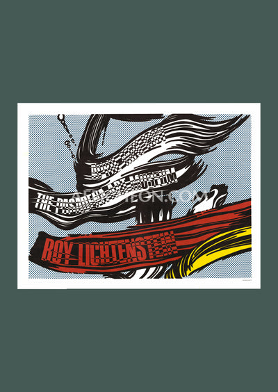 Roy Lichtenstein: 'Brushstrokes' 1967 Offset-lithograph
