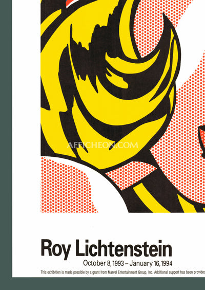 Roy Lichtenstein: 'Girl with Hair Ribbon' 1993 Offset-lithograph
