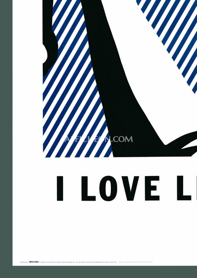 Roy Lichtenstein: 'I Love Liberty' 1982 Offset-lithograph