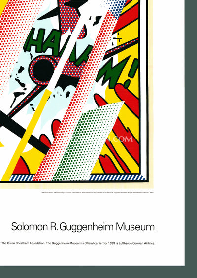 Roy Lichtenstein: 'Reflections: Whaam!' 1993 Offset-lithograph
