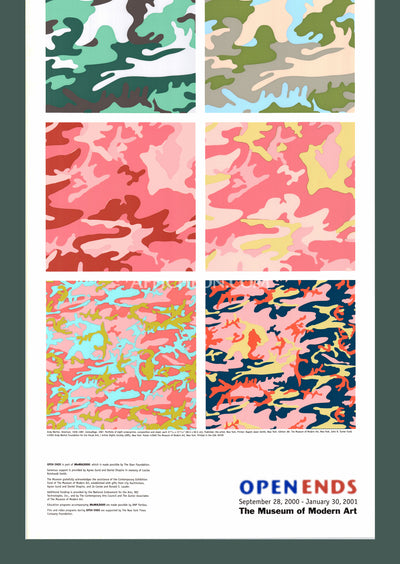 Andy Warhol: 'Camouflage' 2000 Offset-lithograph