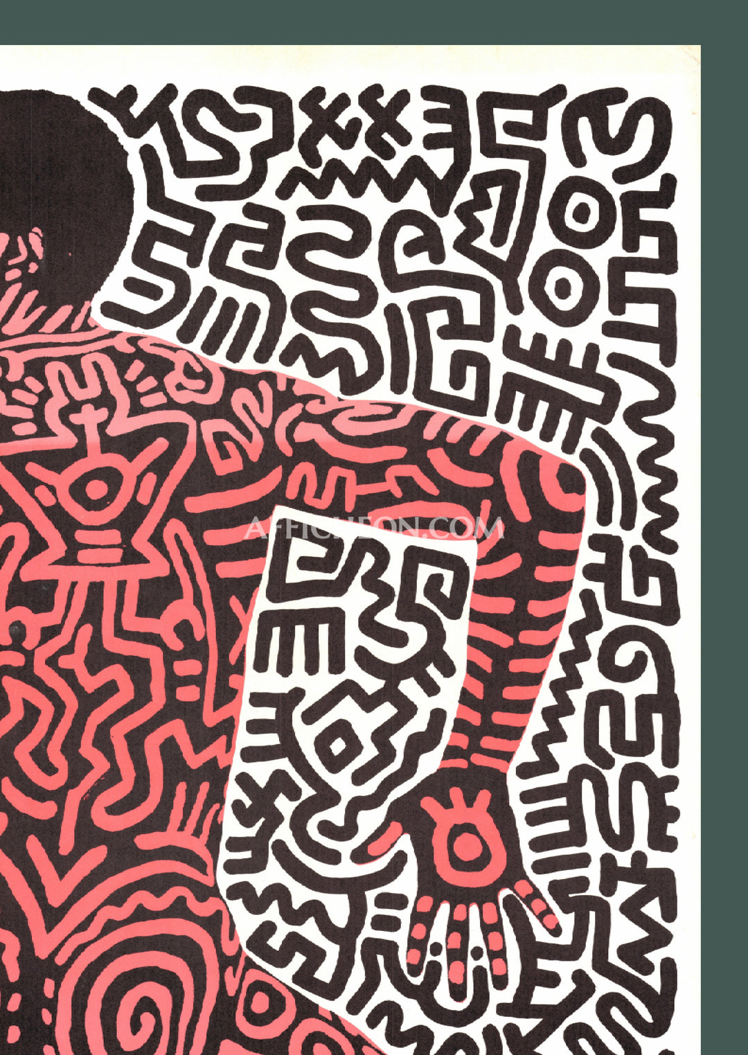 Keith Haring 'Into 84 (Shafrazi)' 1983 Vintage Original Poster