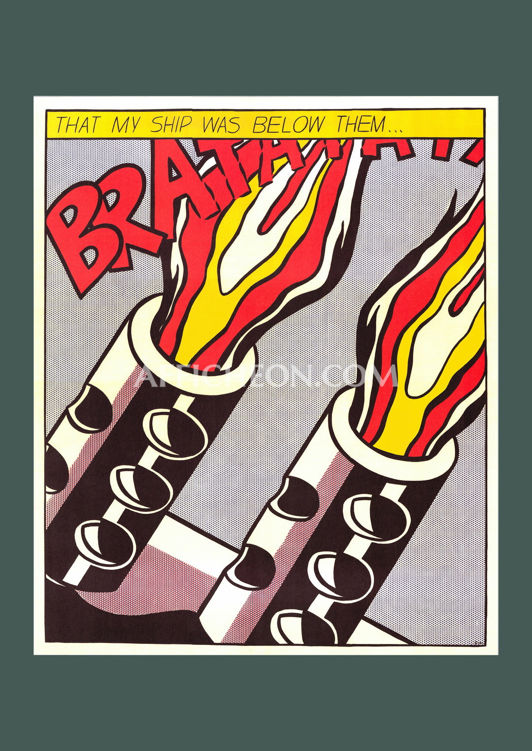 Roy Lichtenstein 'As I Opened Fire' 1983 Vintage Original Poster