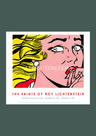 Roy Lichtenstein: 'Crying Girl' 1994 Offset-lithograph