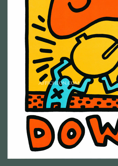 Keith Haring: 'Crack Down!' 1986 Offset-lithograph