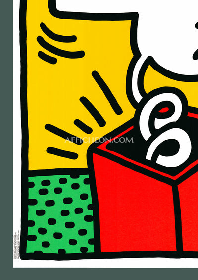 Keith Haring: 'Lucky Strike II' 1987 Offset-lithograph
