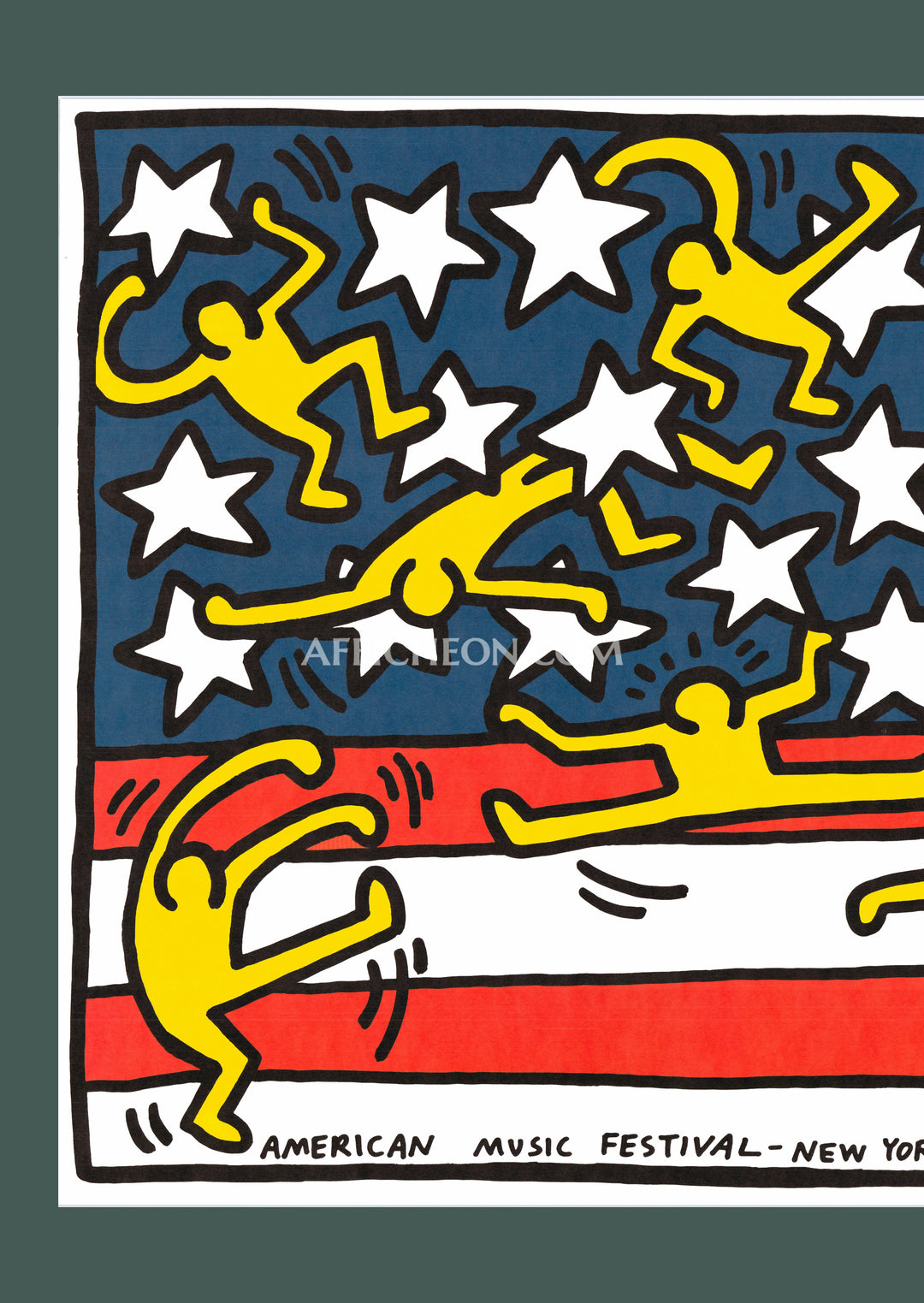 Keith Haring 'New York City Ballet' 1988 Vintage Original