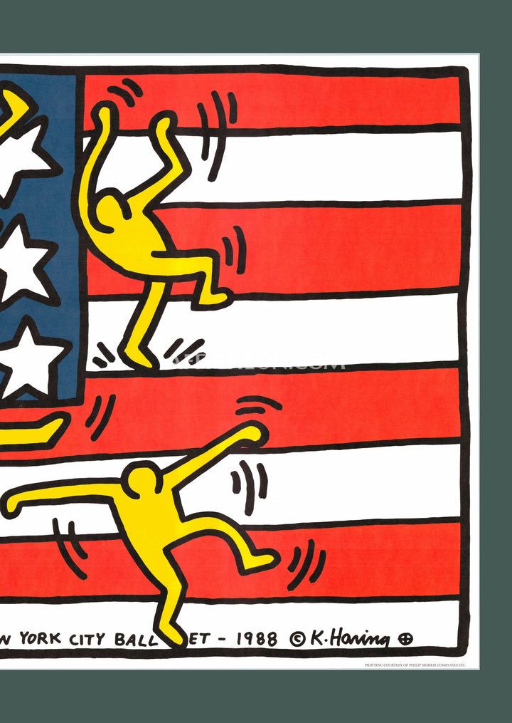 Keith Haring 'New York City Ballet' 1988 Vintage Original
