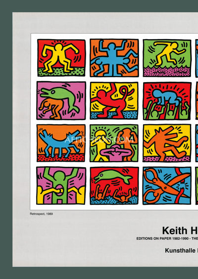 Keith Haring: 'Retrospect' 1990 Offset-lithograph