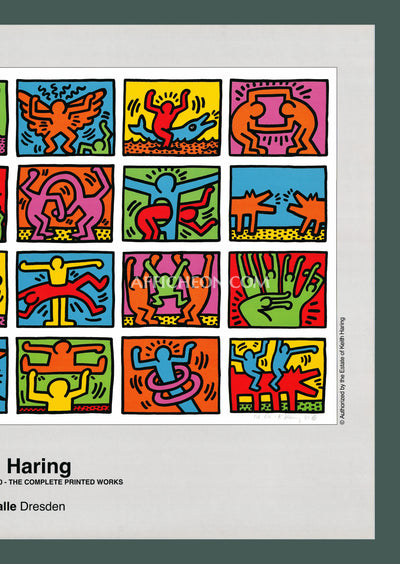 Keith Haring: 'Retrospect' 1990 Offset-lithograph