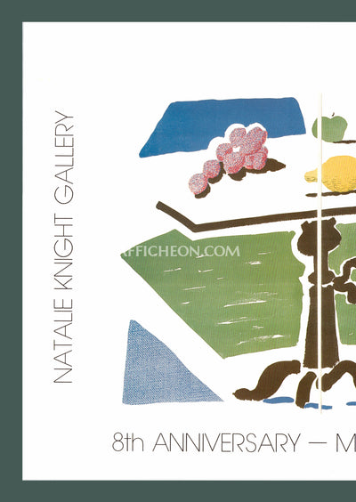David Hockney: 'Apple, Grapes, Lemon on a Table' 1989 Offset-lithograph