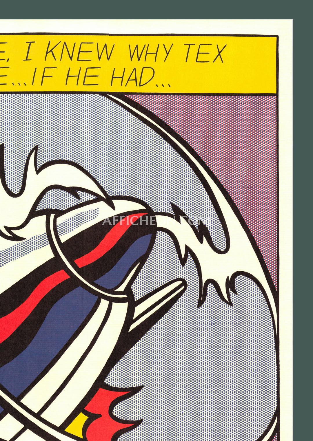 Roy Lichtenstein 'As I Opened Fire' 1983 Vintage Original Roy Lichtenstein 'As I Opened Fire' 1983 Vintage Original