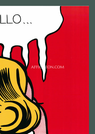 Roy Lichtenstein: 'Cold Shoulder' 1987 Offset-lithograph