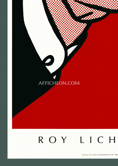 Roy Lichtenstein: 'Finger Pointing' 1989 Offset-lithograph