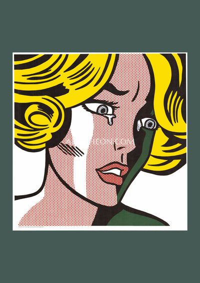 Roy Lichtenstein: 'Frightened Girl' 1984 Offset-lithograph