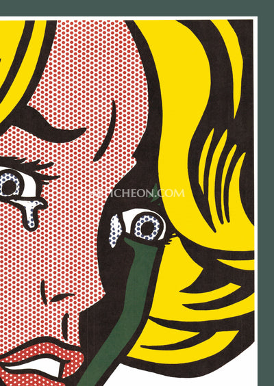 Roy Lichtenstein: 'Frightened Girl' 1984 Offset-lithograph