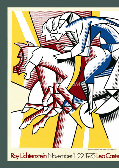 Roy Lichtenstein: 'Red Horseman' 1975 Offset-lithograph