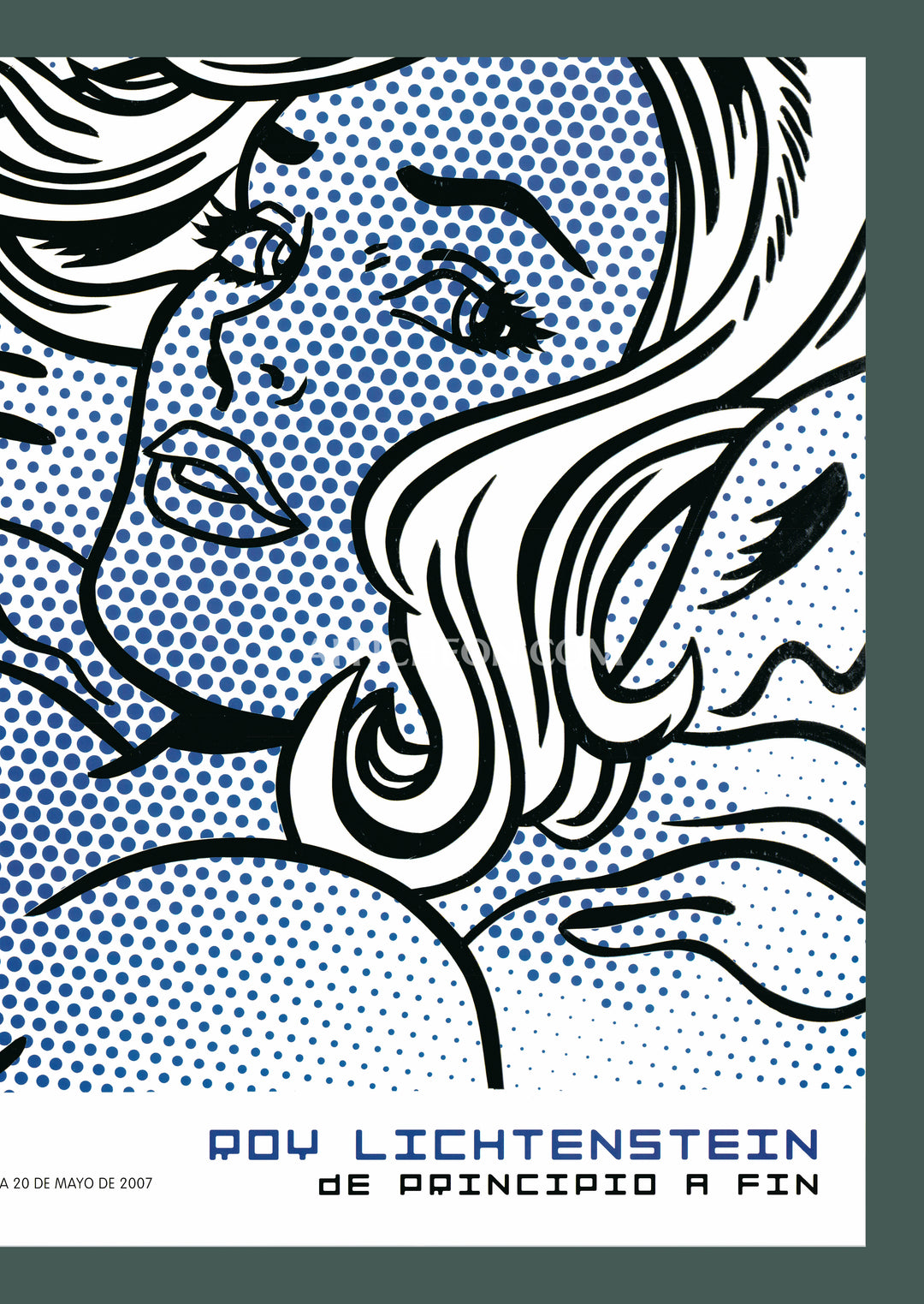 ロイ リキテンシュタイン Seductive Girl 額付き 溺れる少女（ロイ