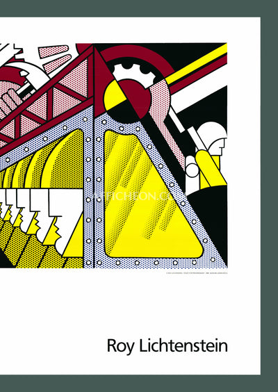 Roy Lichtenstein: 'Study for Preparedness' 1989 Offset-serigraph