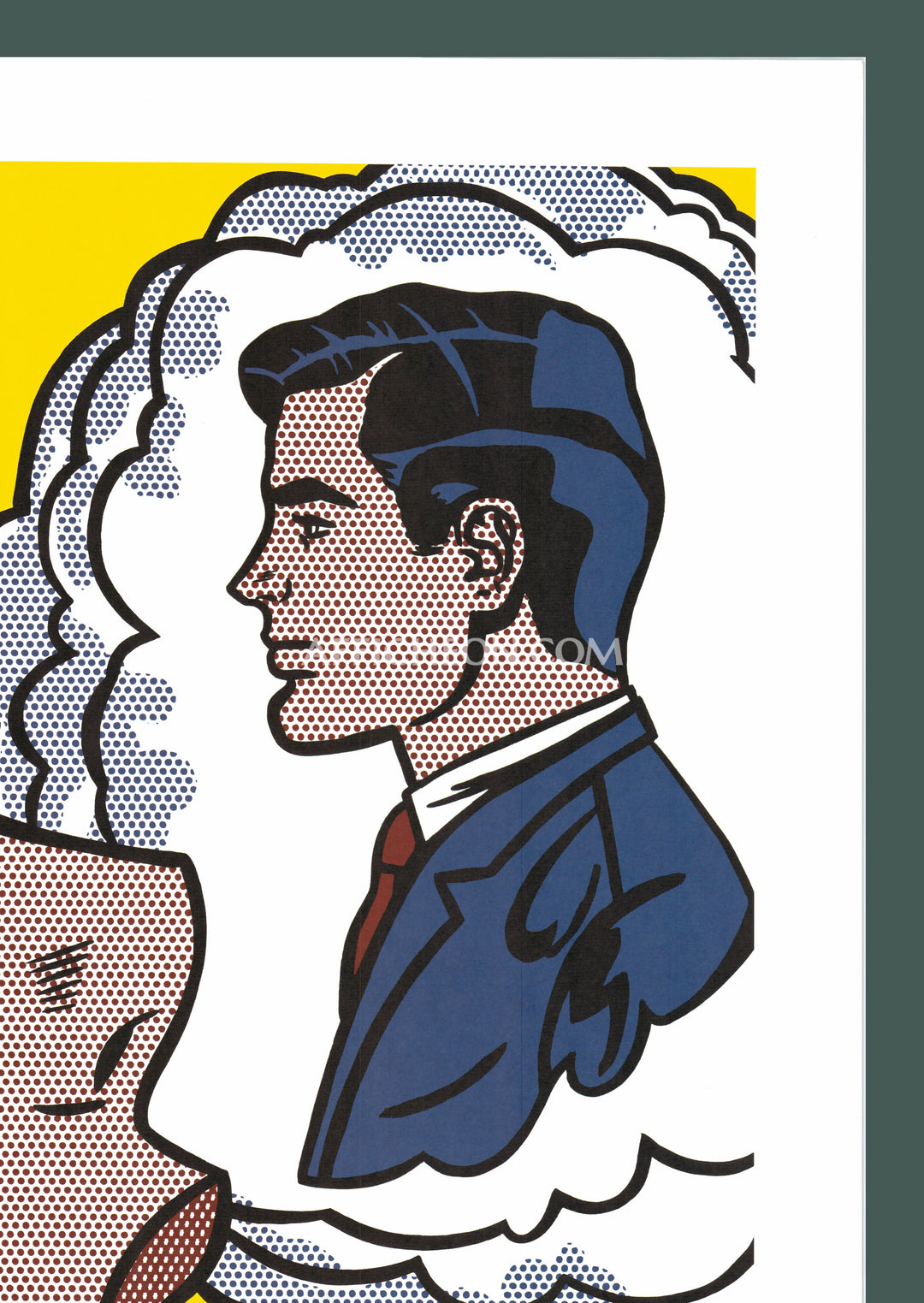 Roy Lichtenstein 'Thinking of Him' 1991 Vintage Original Poster