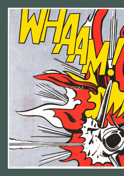 Roy Lichtenstein: 'WHAAM!' 1986 Offset-lithograph Diptych Set