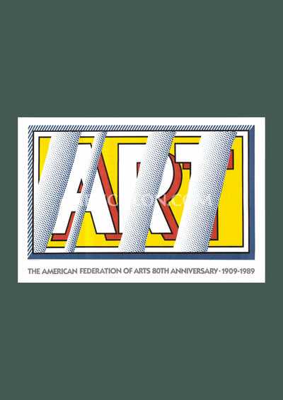 Roy Lichtenstein: 'Reflections: Art' 1989 Offset-lithograph
