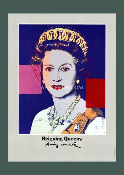 Andy Warhol: 'Reigning Queens (Elizabeth II)' 1986 Offset-lithograph