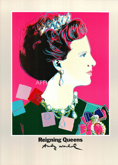 Andy Warhol: 'Reigning Queens (Margrethe II)' 1986 Offset-lithograph