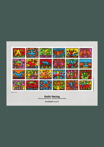 Keith Haring: 'Retrospect' 1990 Offset-lithograph