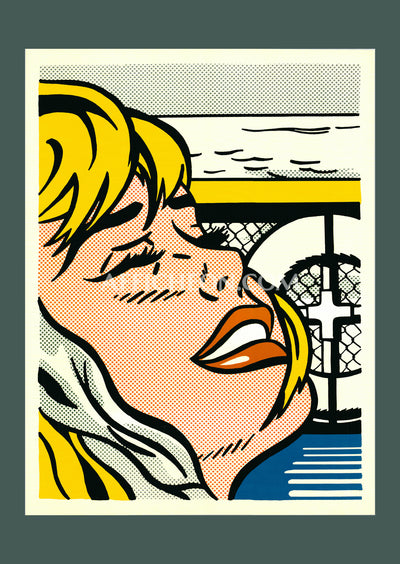 Roy Lichtenstein: 'Shipboard Girl' 1982 Offset-lithograph