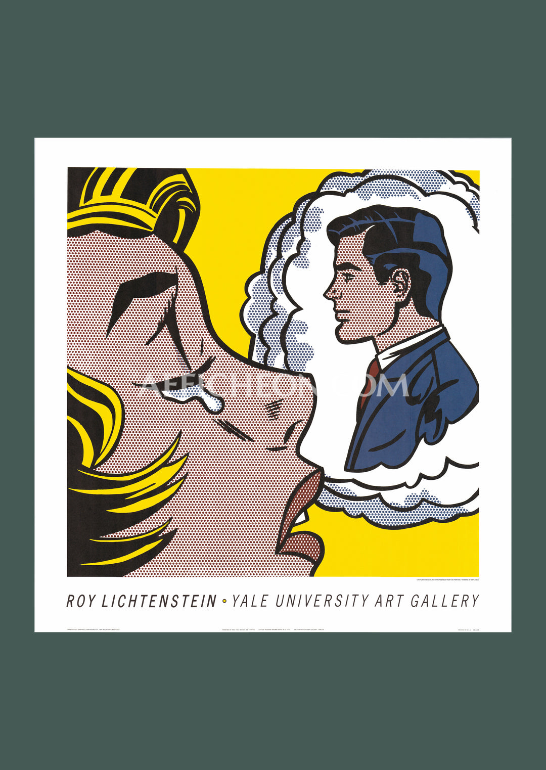 Roy Lichtenstein 'Thinking of Him' 1991 Vintage Original Poster