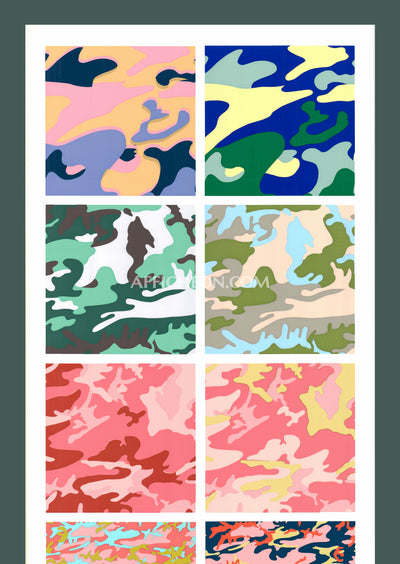Andy Warhol: 'Camouflage' 2000 Offset-lithograph
