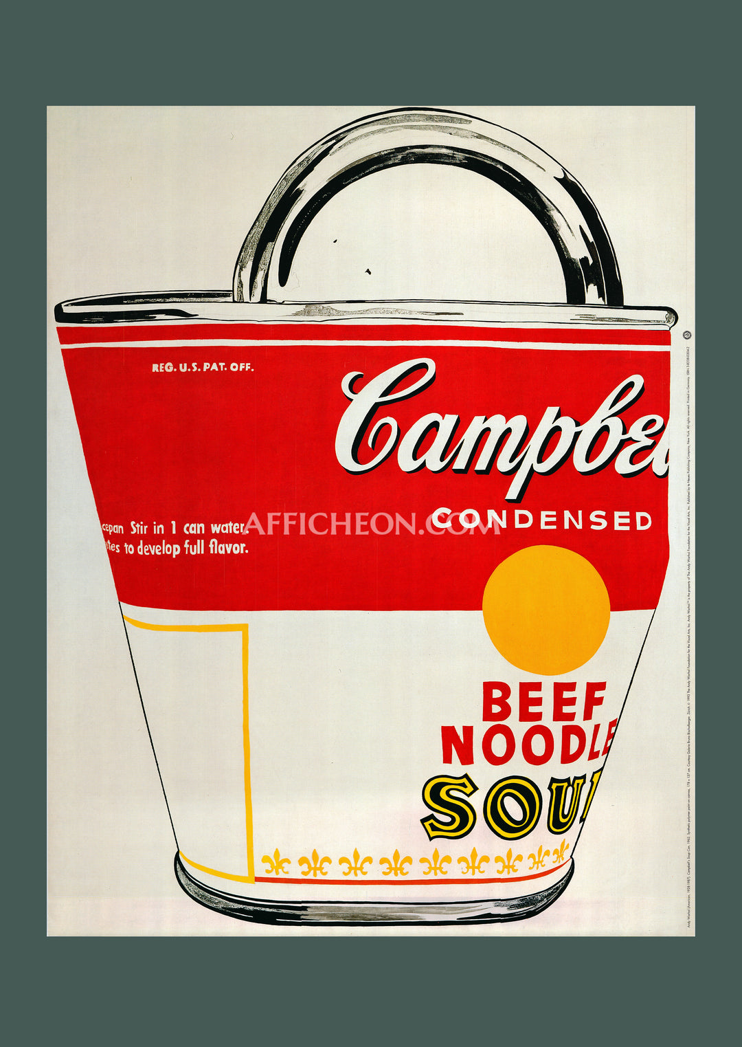 Andy Warhol 'Crushed Campbell's Soup Can (Beef Noodle)' 1993