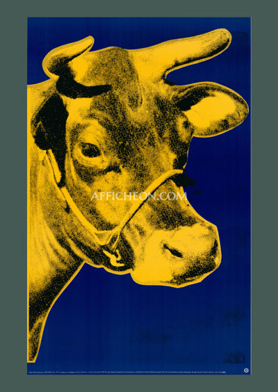 Andy Warhol: 'Cow (Blue)' 1992 Offset-lithograph