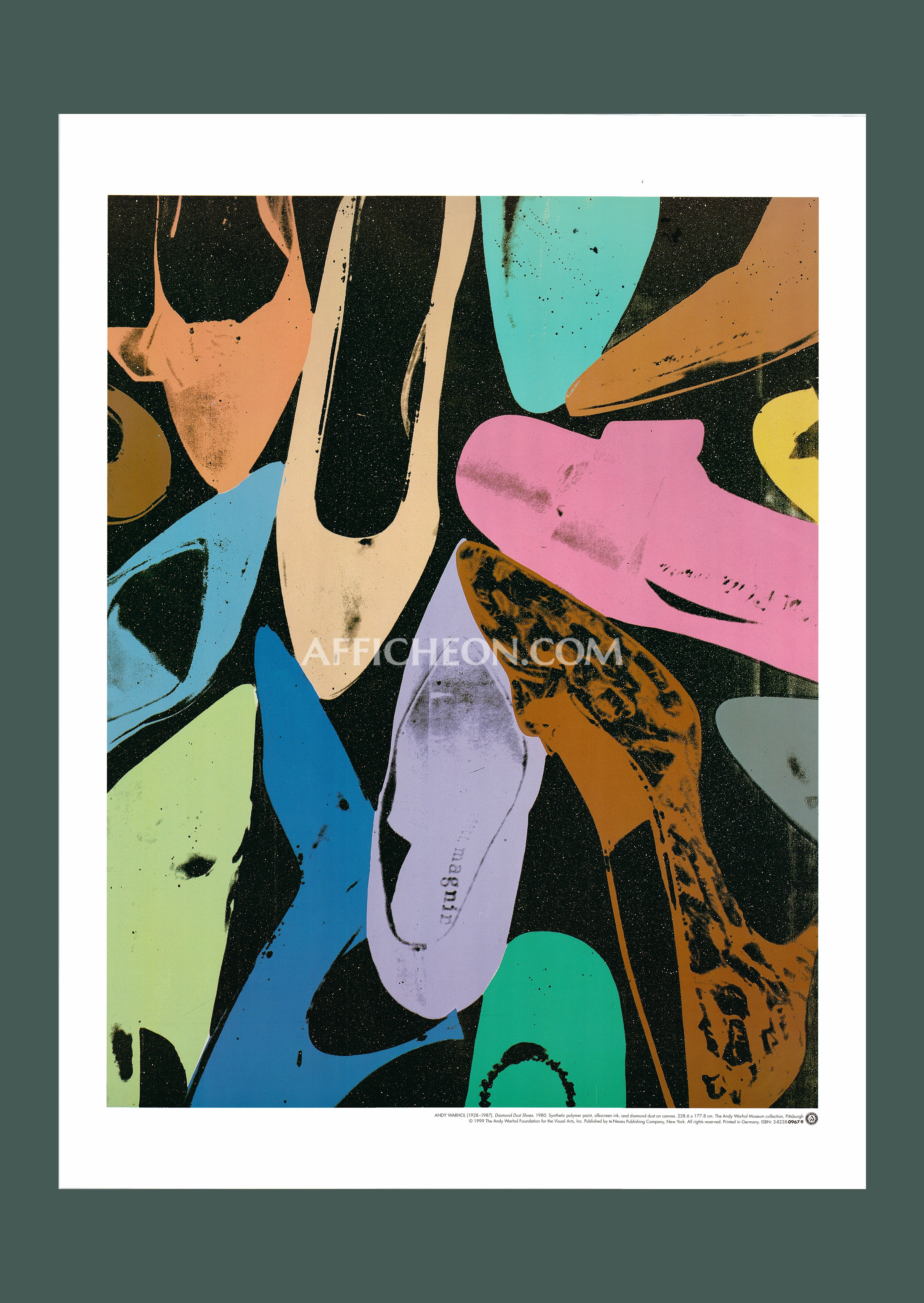 Andy Warhol 'Diamond Dust Shoes' 1999 Original Exhibition Poster Print –  Afficheon