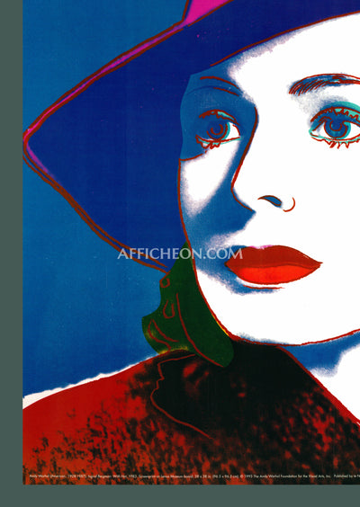 Andy Warhol: 'Ingrid Bergman (With Hat)' 1993 Offset-lithograph