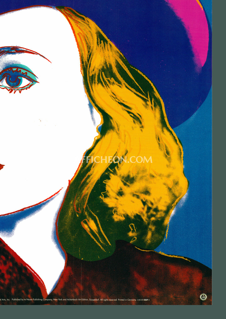 Andy Warhol 'Ingrid (With Hat)' 1993 Vintage Original Poster