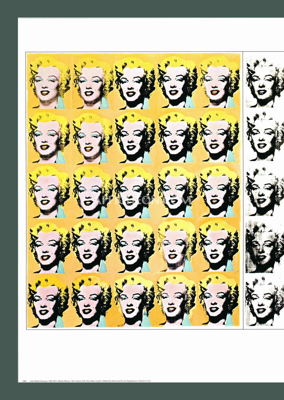Andy Warhol 'Marilyn Diptych' 1989 Vintage Original Poster Print