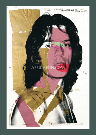 Andy Warhol: 'Mick Jagger' 2010 Offset-lithograph