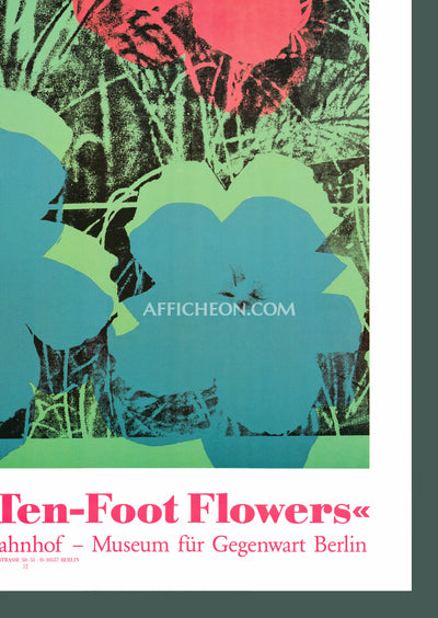 Andy Warhol: 'Ten-Foot Flowers' 1996 Offset-lithograph